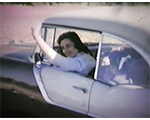 8mm_01_011_Rosemary and Susan in car at 8815 Haverstick farm
